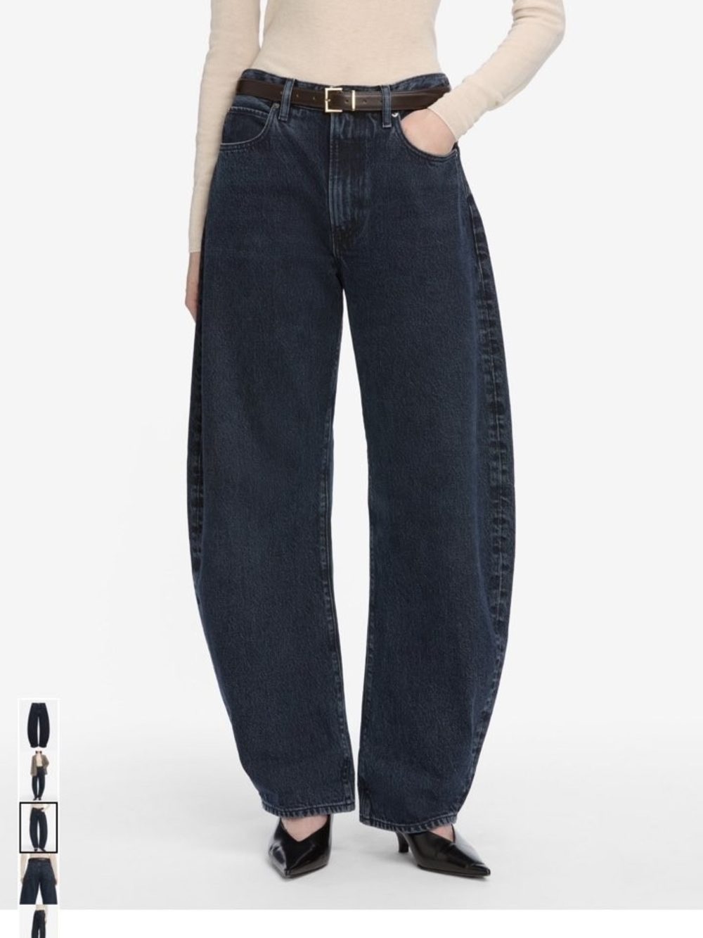 Frame Bubble Barrel Jeans
